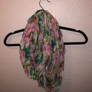 Floral infinite scarf